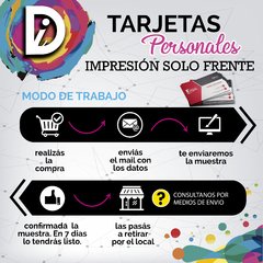 100 Tarjetas Personales Full Color Diseño Incl. en internet