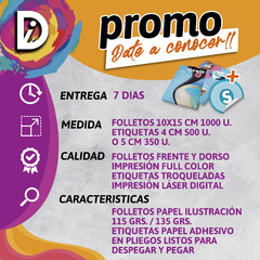 PROMO FOLLETOS + STICKER - comprar online