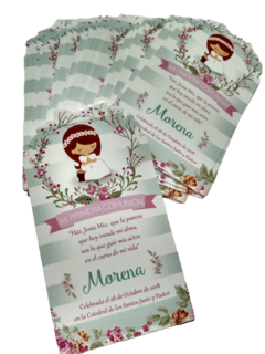 Estampitas Diseño Personalizado Cartulina Troqueladas - tienda online