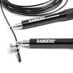 Soga de salto con rulemanes agarre aluminio crossfit - Randers - Negra - comprar online