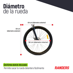 Bicicleta Mountain Bike Rodado 29 Rojo Talle L Randers BKE-2129-LF - Argentrade Gym