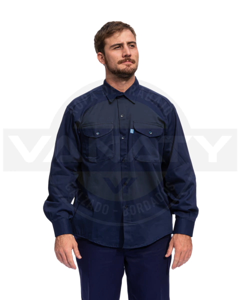 Camisa Grafa Ombu Reforzada Azul Marino