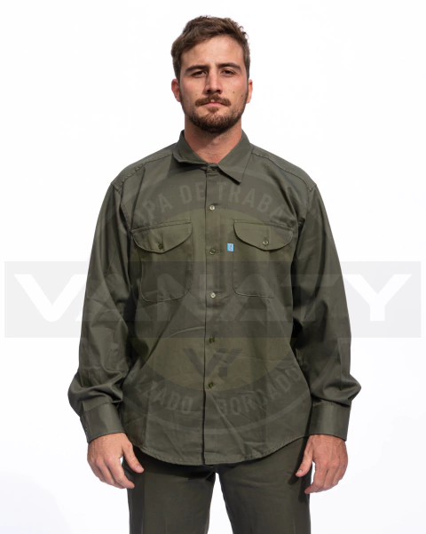 Camisa Grafa Ombu Reforzada Verde Oliva