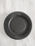 Plato postre negro x 50 un.