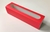 Caja con visor roja 21x5x5 macarons