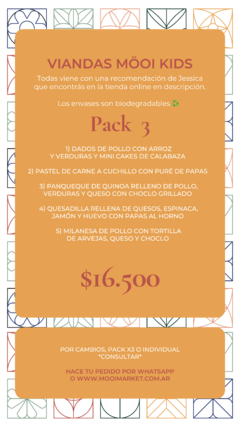 VIANDAS MÖOI KIDS - pack #3