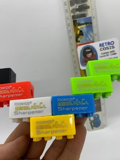 Sacapuntas Ladrillos lego - Blanco - RETROCOSIS