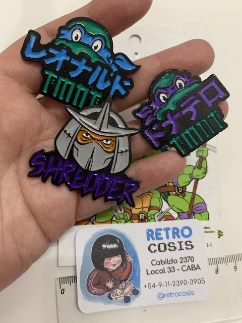 Set pins TMNT con Shredder