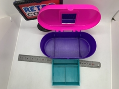 Organizadora plastica tipo caboodles oval - RETROCOSIS