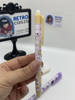 Biromes Sanrio con borrador (Tinta Azul) - RETROCOSIS