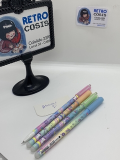 Biromes unicornio tinta azul con borrador