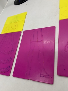 Barbie - Fashion plates - RETROCOSIS