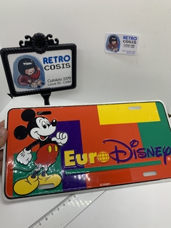 Placa matricula Mickey EuroDisney metal
