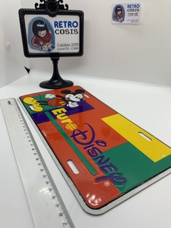 Placa matricula Mickey EuroDisney metal en internet