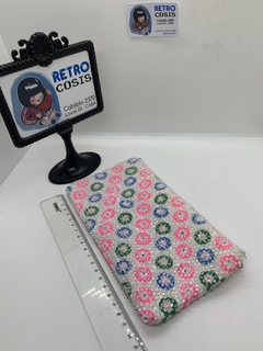 Cartuchera con cierre vintage y mostacillas. 2 - comprar online