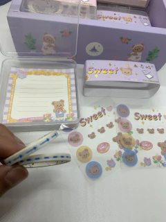 Set de Libreria Sweet ositos Kawaii - comprar online