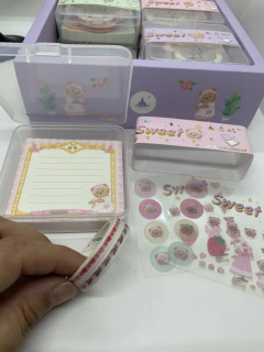 Set de Libreria Sweet ositos Kawaii - RETROCOSIS