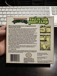 Gameboy - Teenage Mutant Ninja Turtles - "Fall of the foot clan" - comprar online