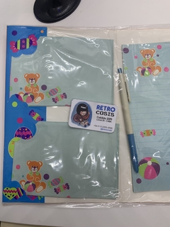 Imagen de Set de album con Papel de Carta, sobres y lapicera osos