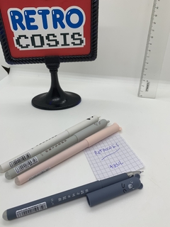 Imagen de Biromes animalitos tinta azul con borrador