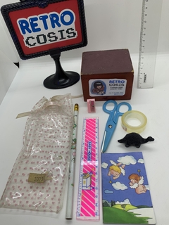 Set de Libreria Vintage con moño - RETROCOSIS