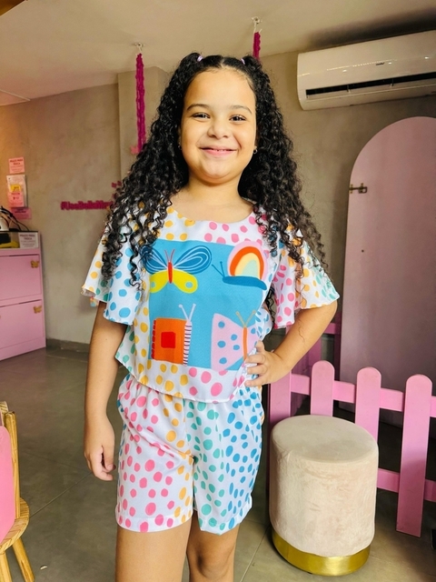 Conjunto Bolinha Borboleta