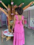 Vestido Rosa Chiclé Mãe - loja online