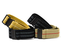 Parachute Strap Black PVD Bond black-grey 22mm en internet