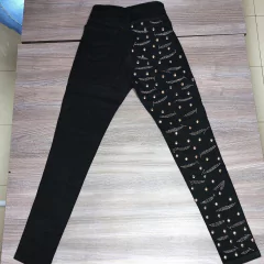 JEANS ELASTIZADO CON TACHAS Y STRASS. ART 4092 - comprar online