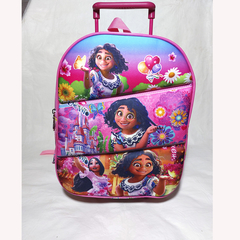 MOCHILA DE JARDIN C/ CARRO PERSONAJE 3D Y LUZ. ART M26-10