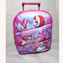 MOCHILA DE JARDIN C/ CARRO PERSONAJE 3D Y LUZ. ART M26-4