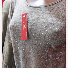 SWEATER DE LANILLA CON APLIQUES. ART 2042 - comprar online