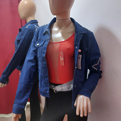 CAMPERA DE JEANS ELASTIZADA CON ESTRELLAS. ART 3091 - comprar online