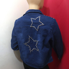 CAMPERA DE JEANS ELASTIZADA CON ESTRELLAS. ART 3091 en internet