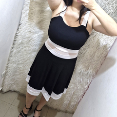 VESTIDO DE MODAL CON TUL. ART 7243 - comprar online