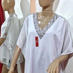 REMERA DE GASA CON LENTEJUELAS. ART 1823 - comprar online