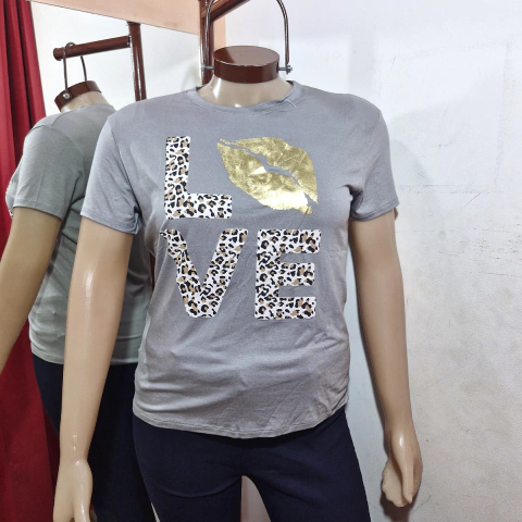 REMERA DE MODAL LOVE BESO. ART 1889