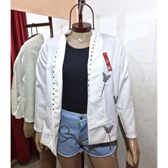 BLAZER DE CREPE CON STRASS Y TACHA art. 3137 - comprar online