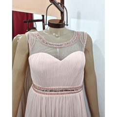 VESTIDO DE GASA BORDADO CON CANUTILLOS. ART 7334 - comprar online