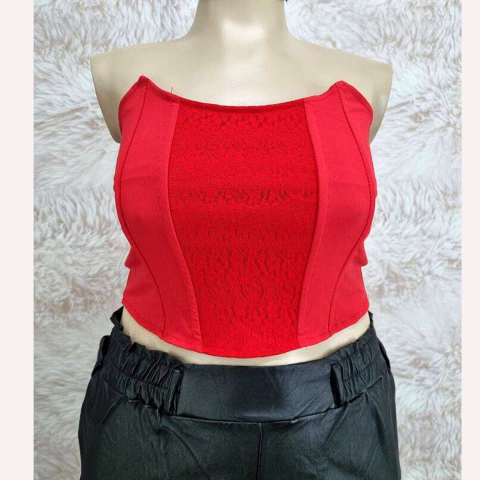 CORSET COMBINADO CON ENCAJE. ART 9043