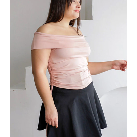 REMERA DE MODAL CON FRUNCE. ART 1863