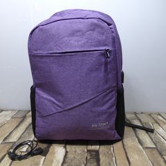 MOCHILA UNICOLOR MULTIPLES BOLSILLOS. ART. M01-4