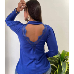 REMERA MANGA LARGA DE LANILLA CON ENCAJE art. 1210 en internet