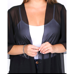 KIMONO DE GASA LISO - comprar online