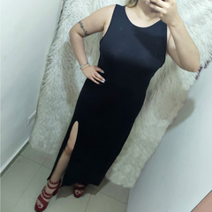 VESTIDO DE MODAL CON DETALLE TIRAS. ART 7106 - comprar online
