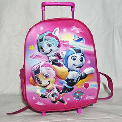 MOCHILA DE JARDIN C/ CARRO PERSONAJE 3D Y LUZ. ART M65-5