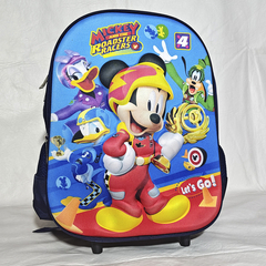 MOCHILA DE JARDIN C/ CARRO PERSONAJE 3D Y LUZ. ART M65-2
