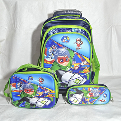 MOCHILA TRES PIEZA 3D CON CARRO. ART M67-4