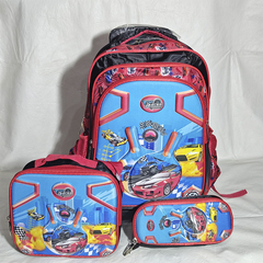 MOCHILA TRES PIEZA 3D CON CARRO. ART M67-5