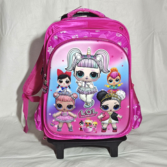 MOCHILA TRES PIEZA 3D CON CARRO. ART M67-7 - comprar online